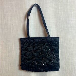 Vintage Black Beaded Purse
